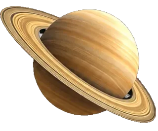 The planet Saturn with its rings